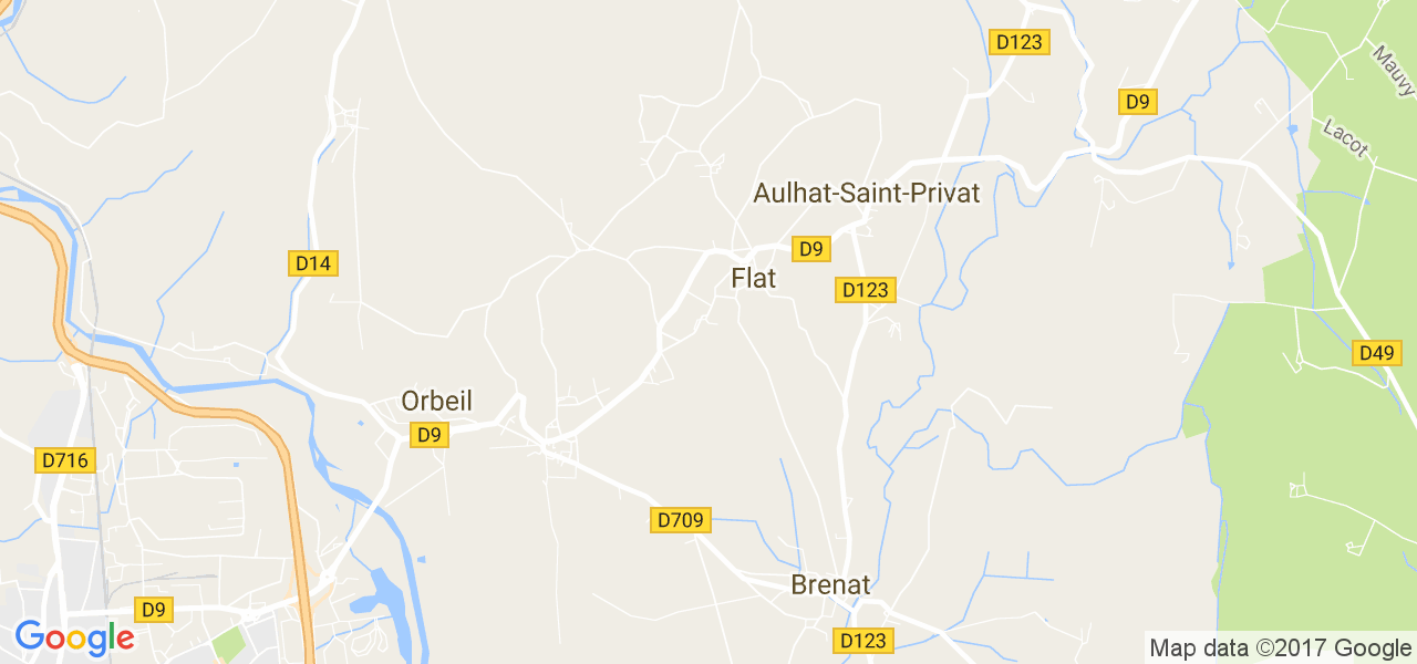 map de la ville de Flat