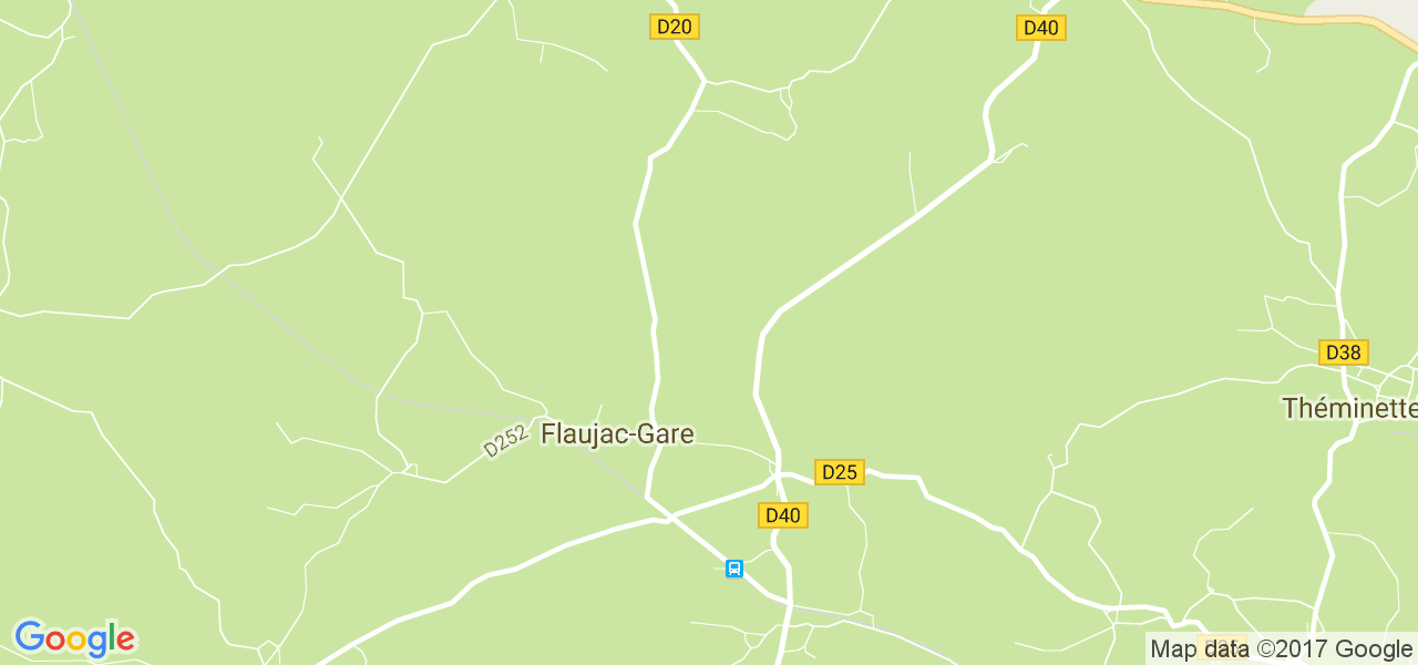 map de la ville de Flaujac-Gare