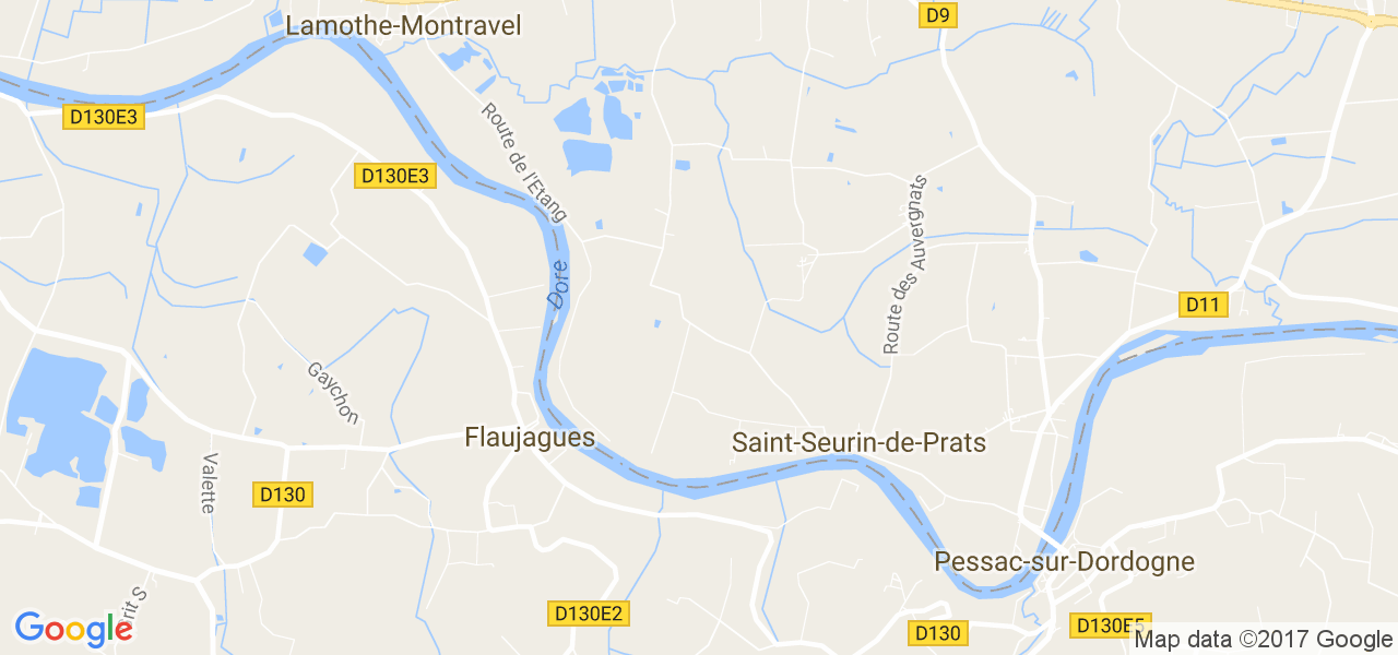 map de la ville de Flaujagues