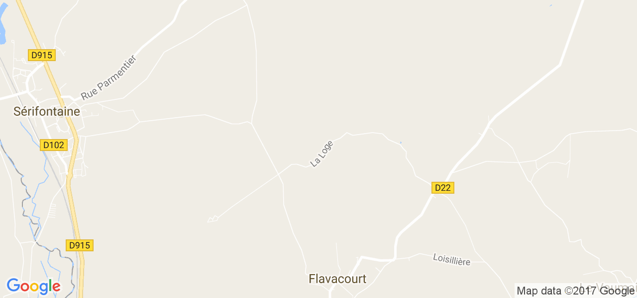 map de la ville de Flavacourt