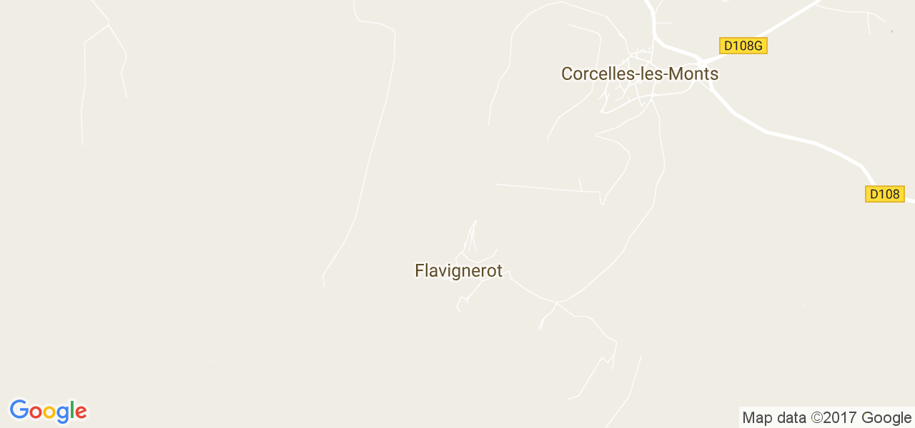 map de la ville de Flavignerot