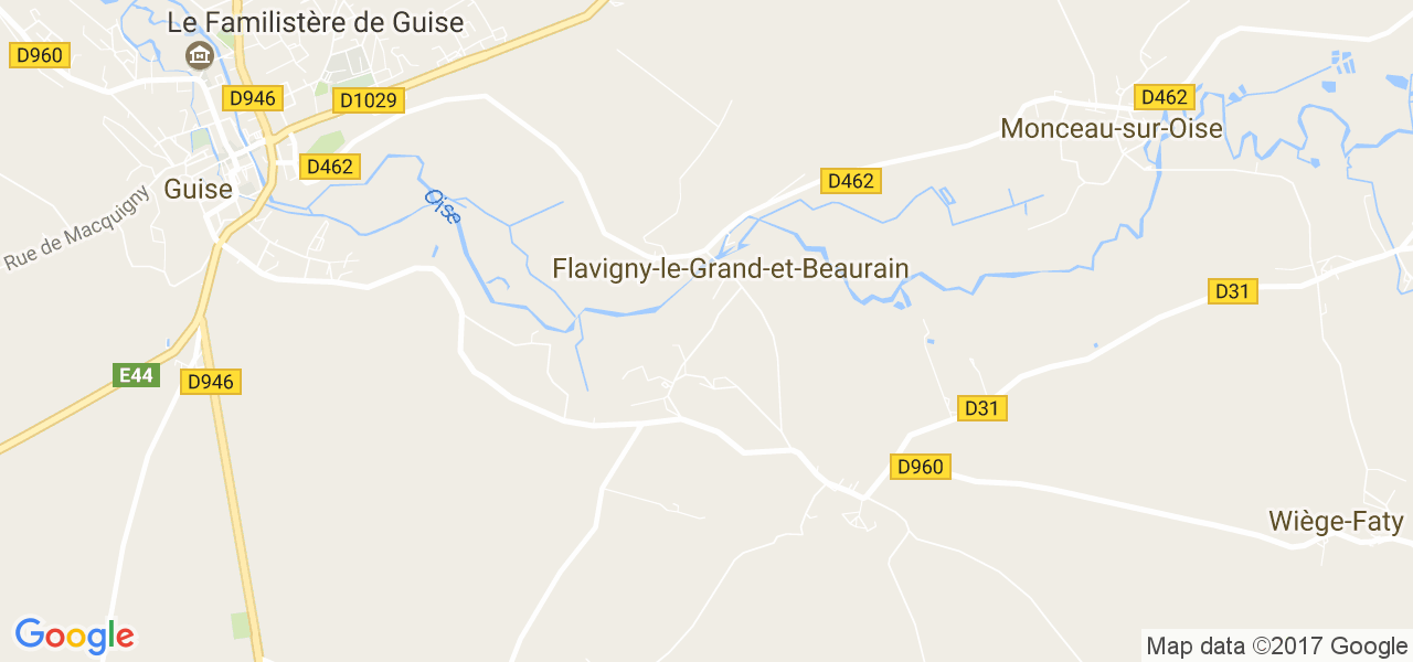 map de la ville de Flavigny-le-Grand-et-Beaurain