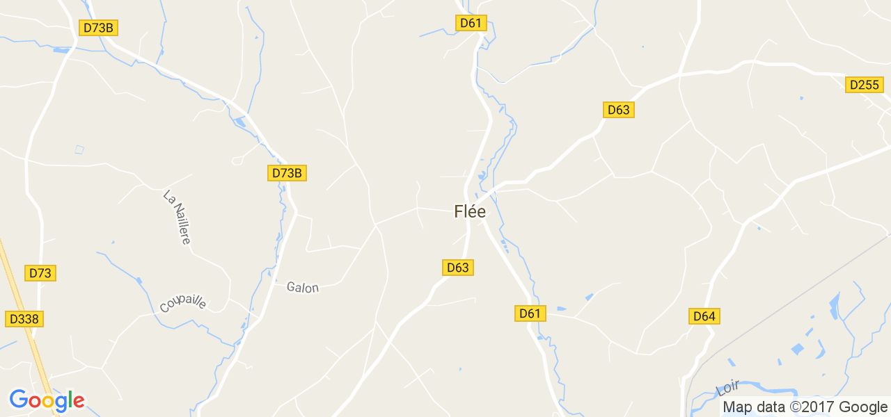 map de la ville de Flée