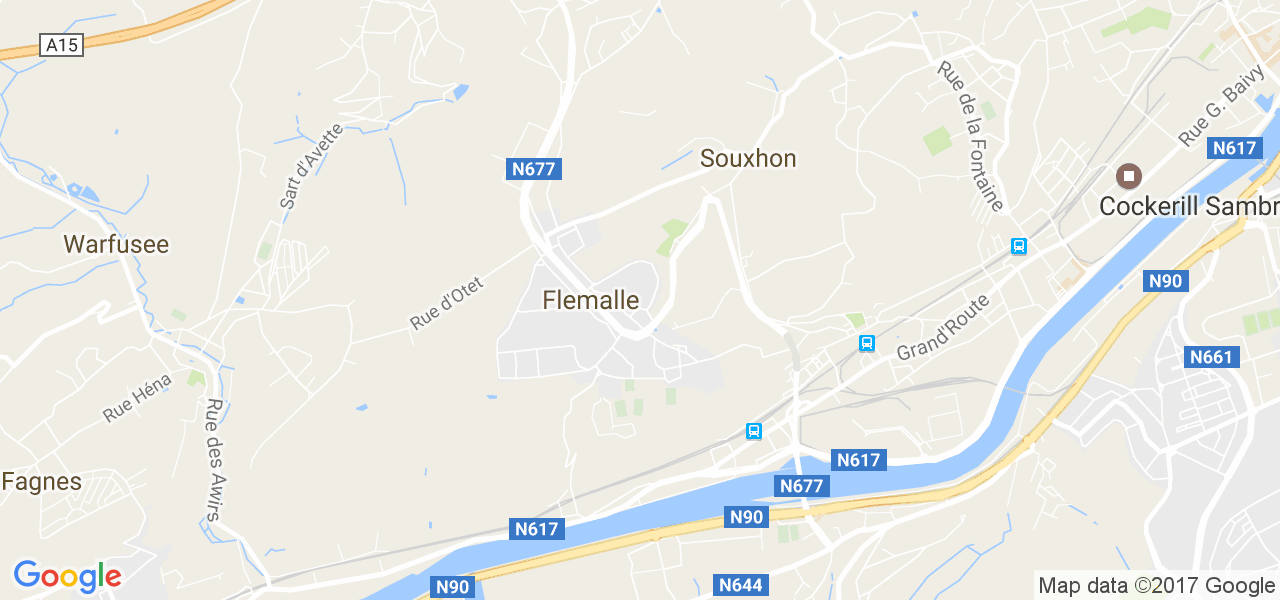 map de la ville de Flémalle-Haute