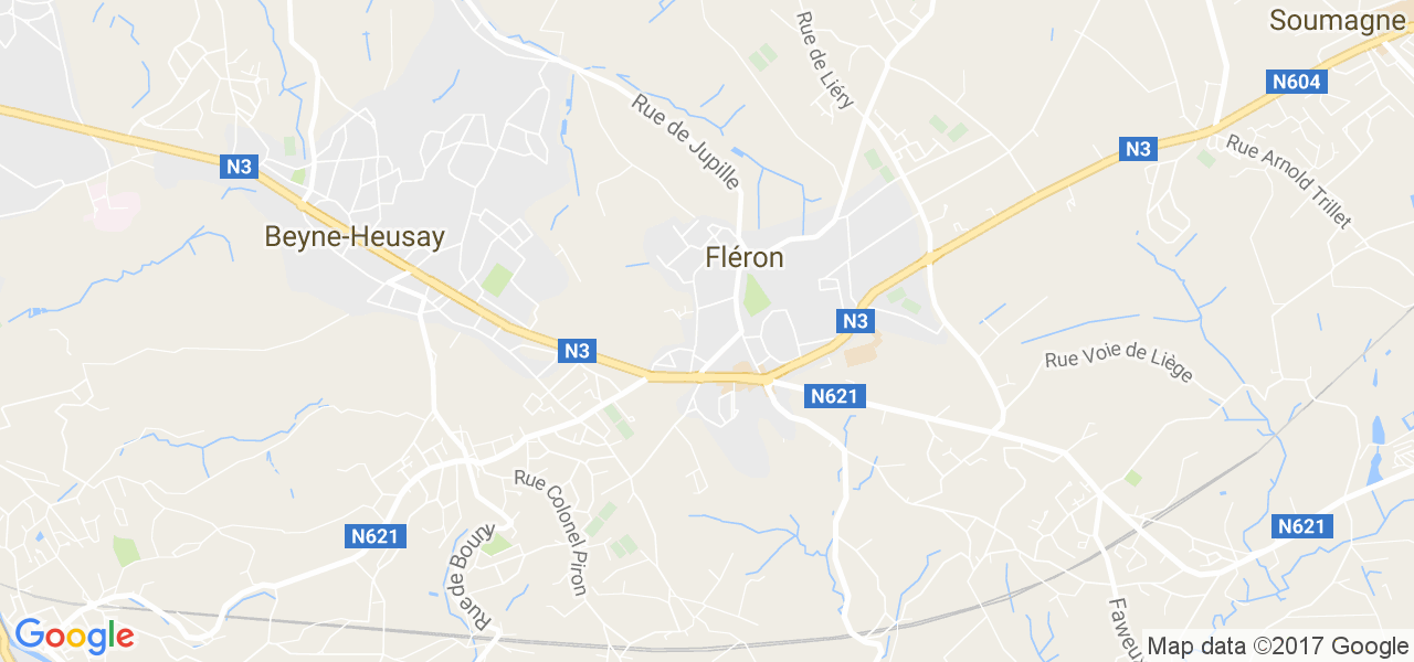 map de la ville de Fléron