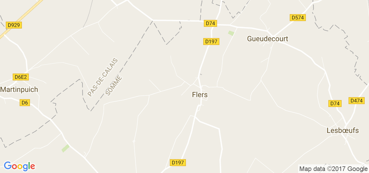 map de la ville de Flers