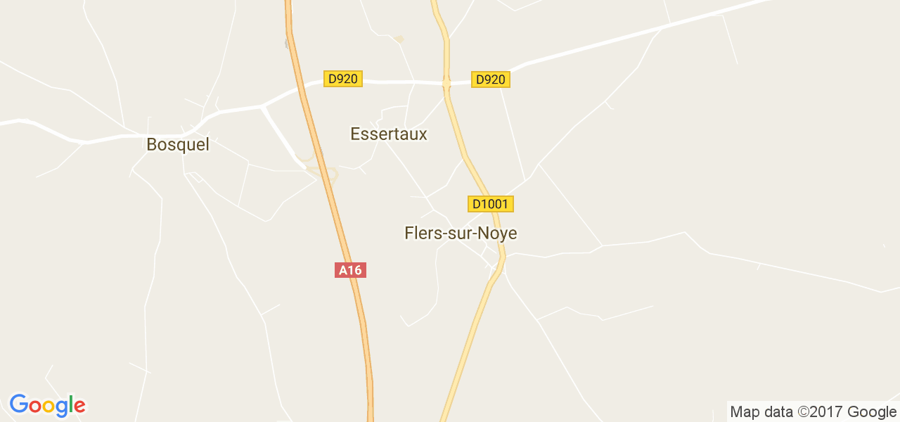 map de la ville de Flers-sur-Noye