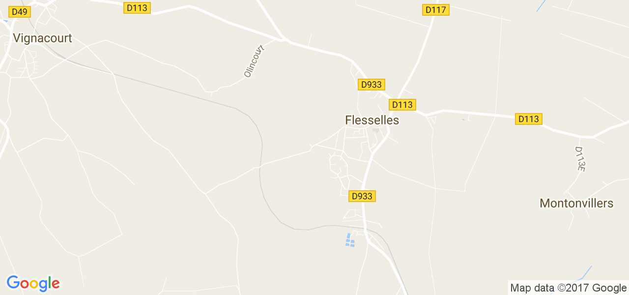 map de la ville de Flesselles