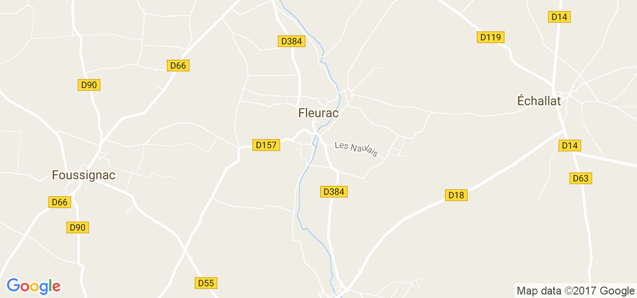 map de la ville de Fleurac