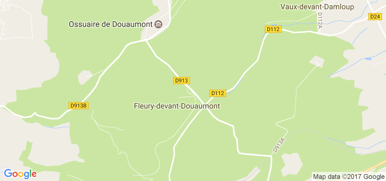 map de la ville de Fleury-devant-Douaumont