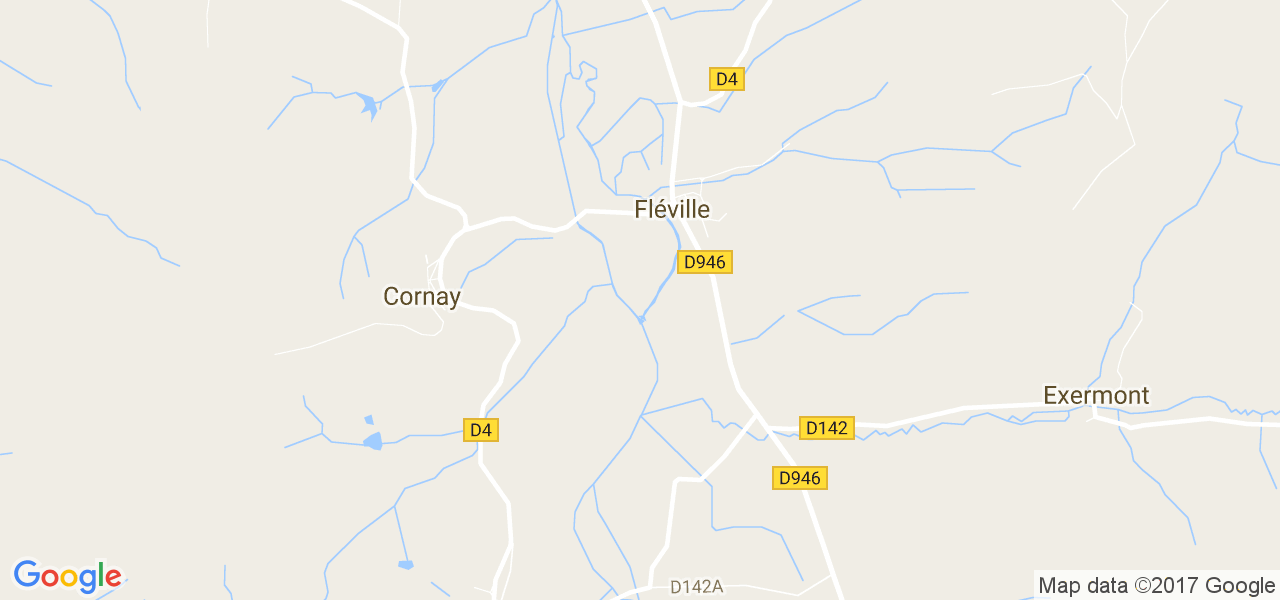 map de la ville de Fléville