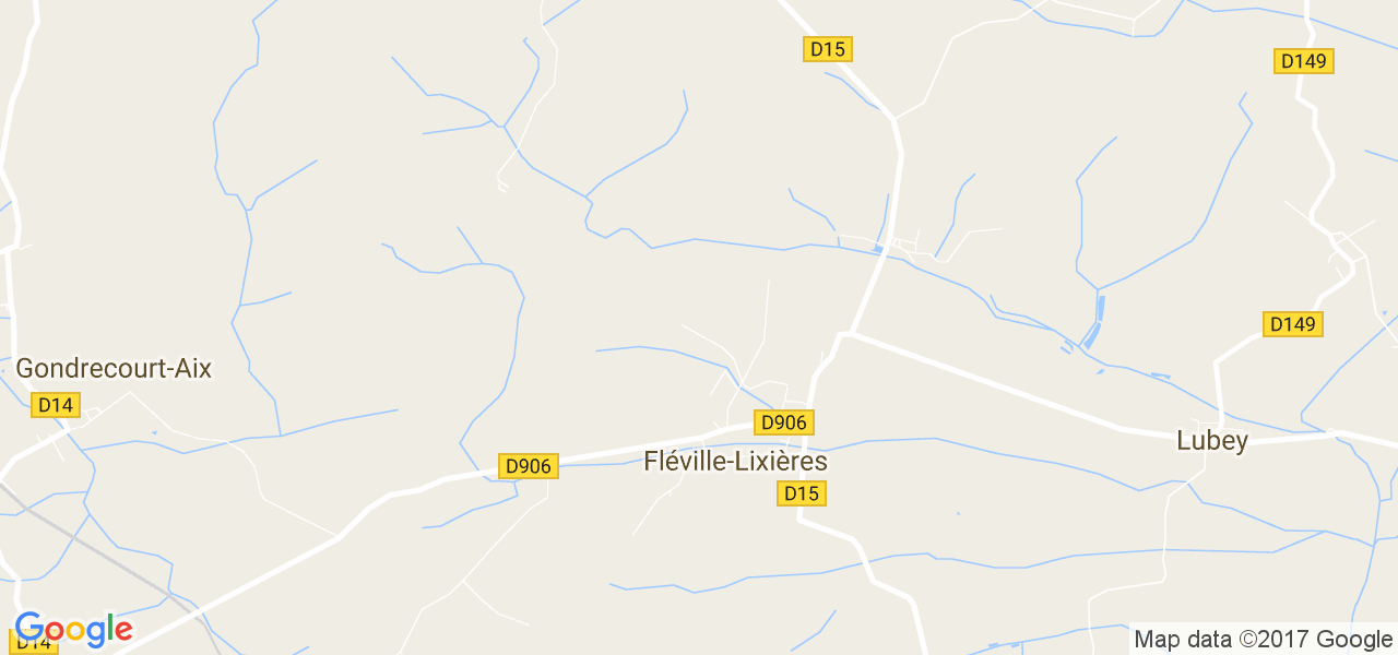 map de la ville de Fléville-Lixières