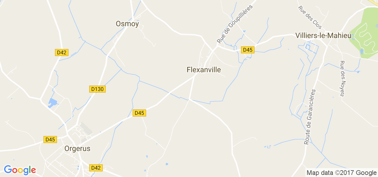 map de la ville de Flexanville