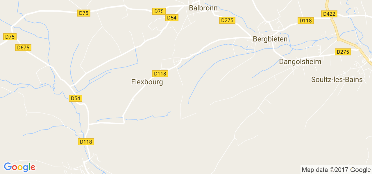 map de la ville de Flexbourg