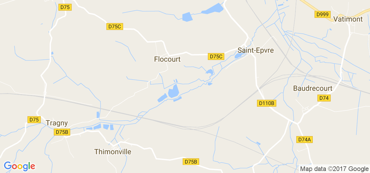 map de la ville de Flocourt