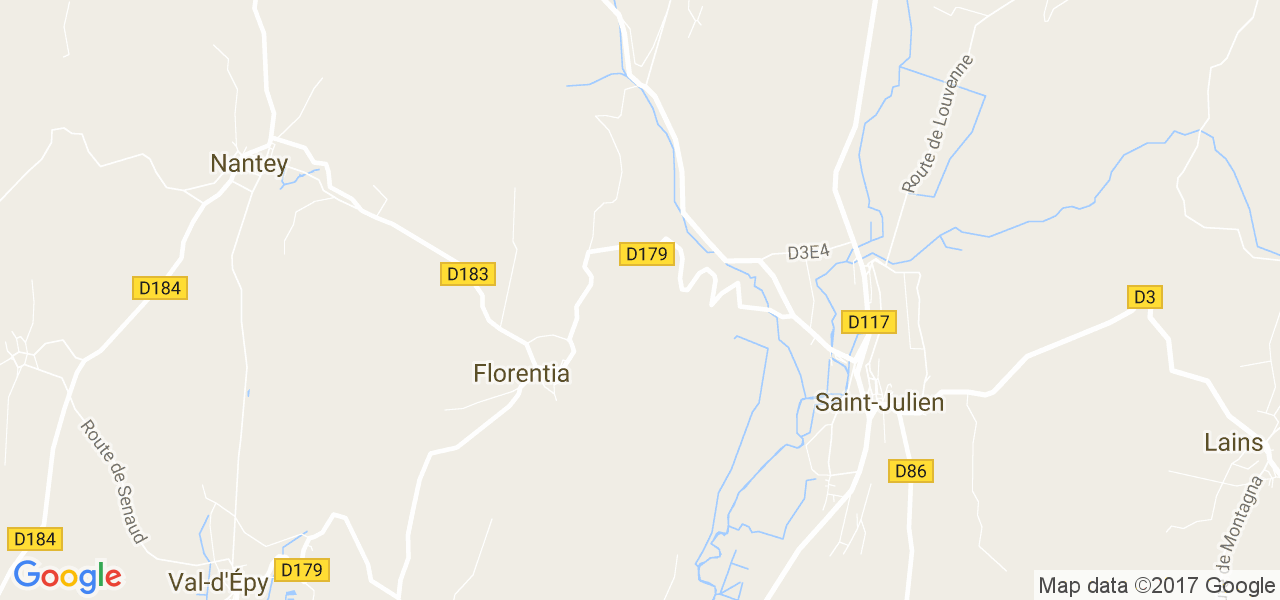 map de la ville de Florentia