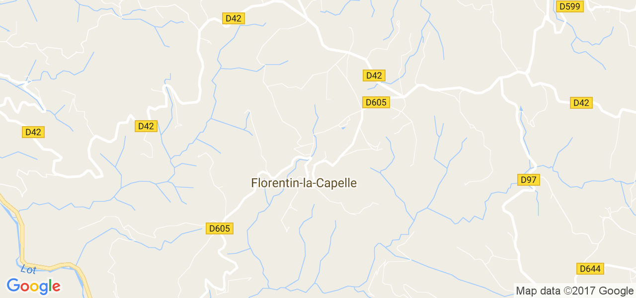 map de la ville de Florentin-la-Capelle