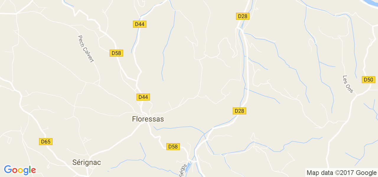 map de la ville de Floressas