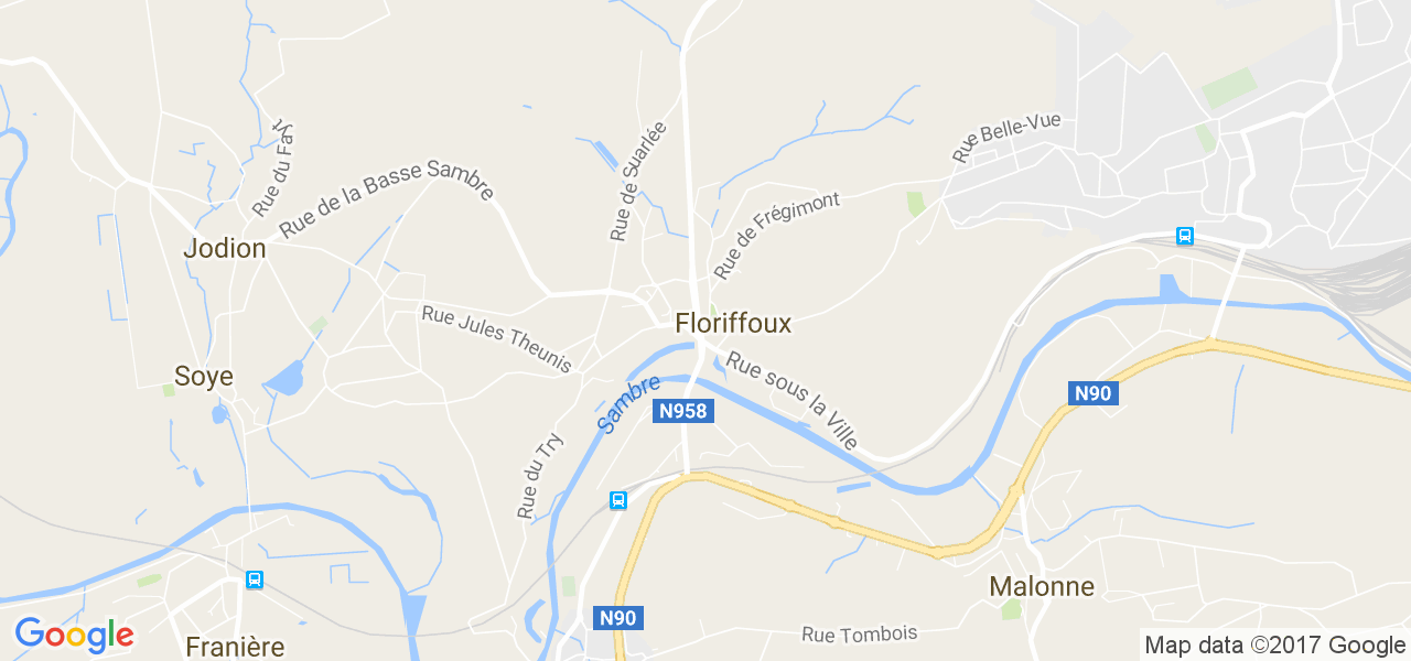 map de la ville de Floriffoux