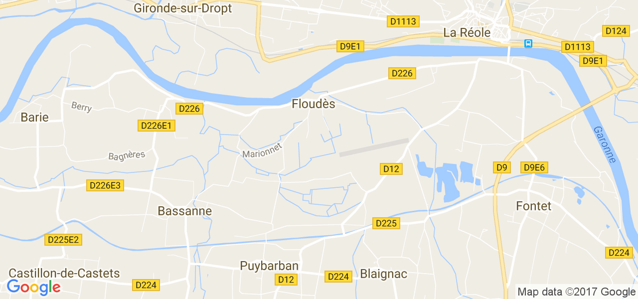 map de la ville de Floudès