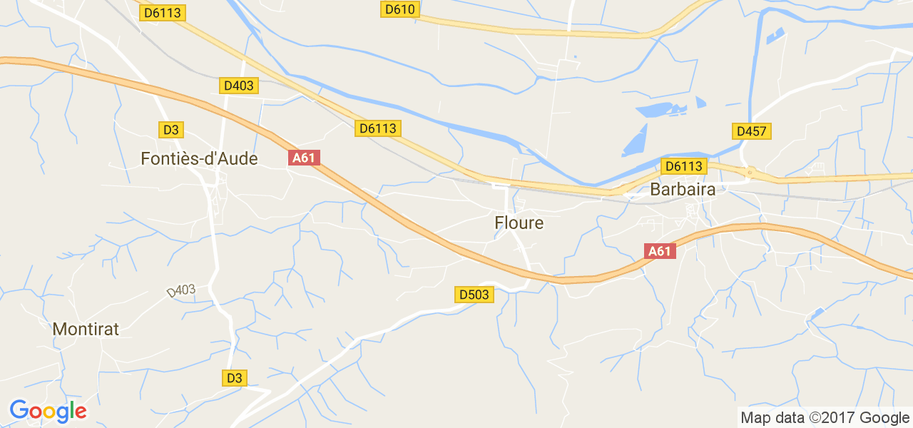 map de la ville de Floure