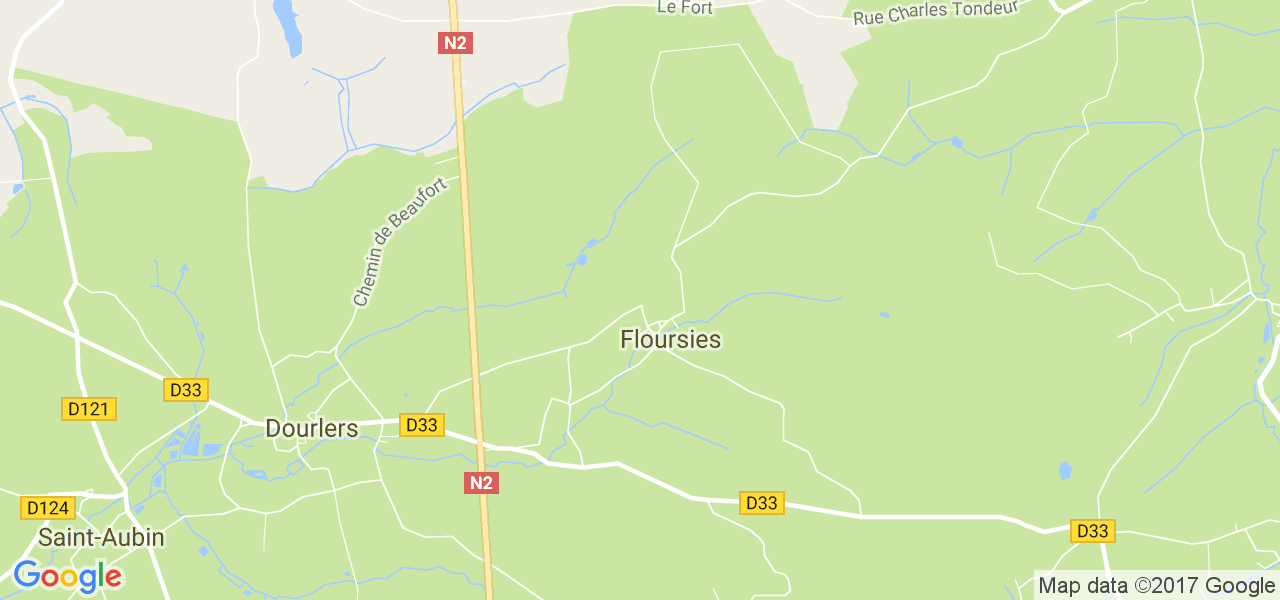 map de la ville de Floursies