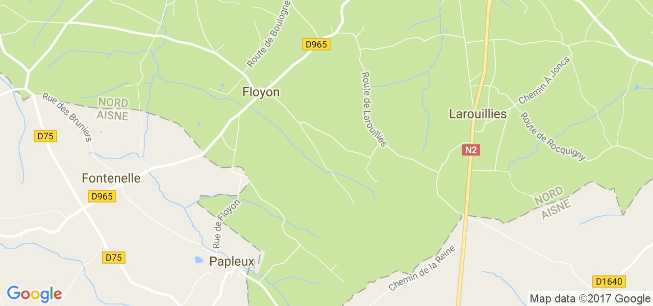 map de la ville de Floyon