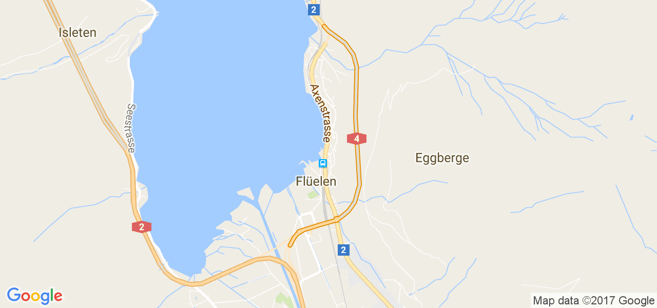 map de la ville de Flüelen