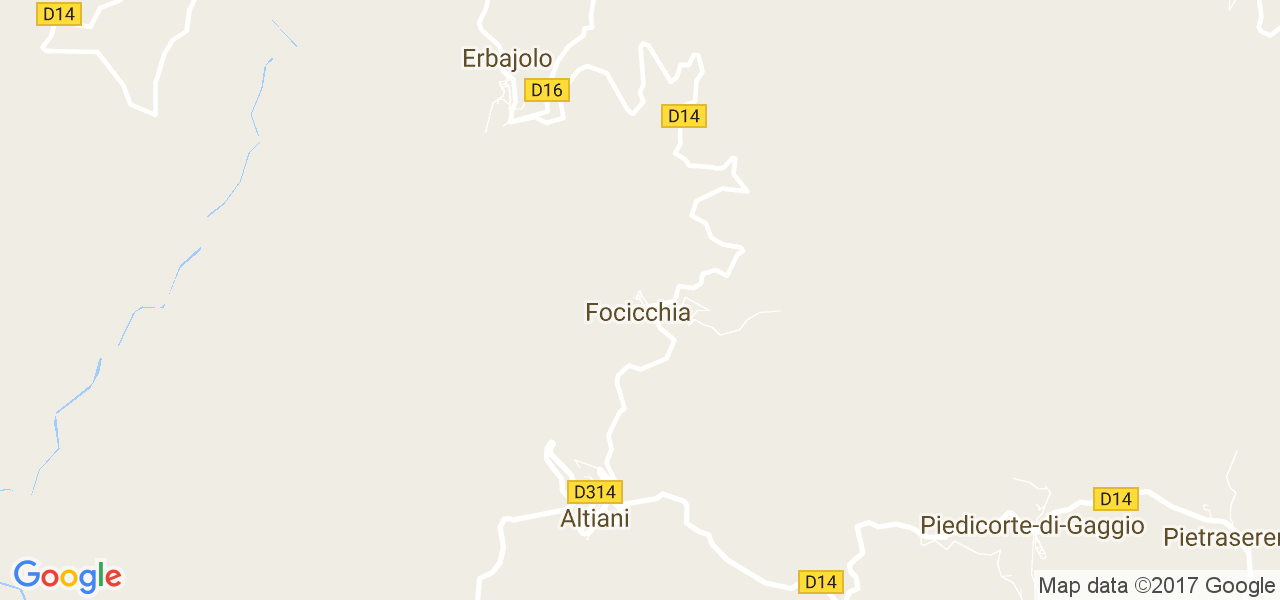 map de la ville de Focicchia