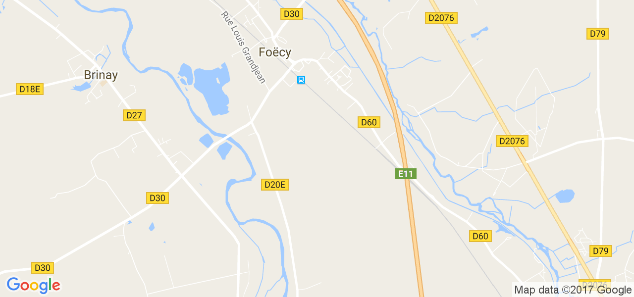 map de la ville de Foëcy