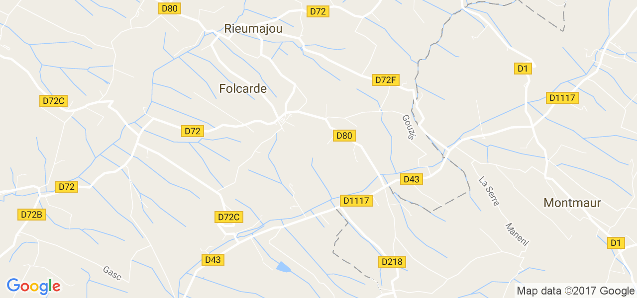 map de la ville de Folcarde