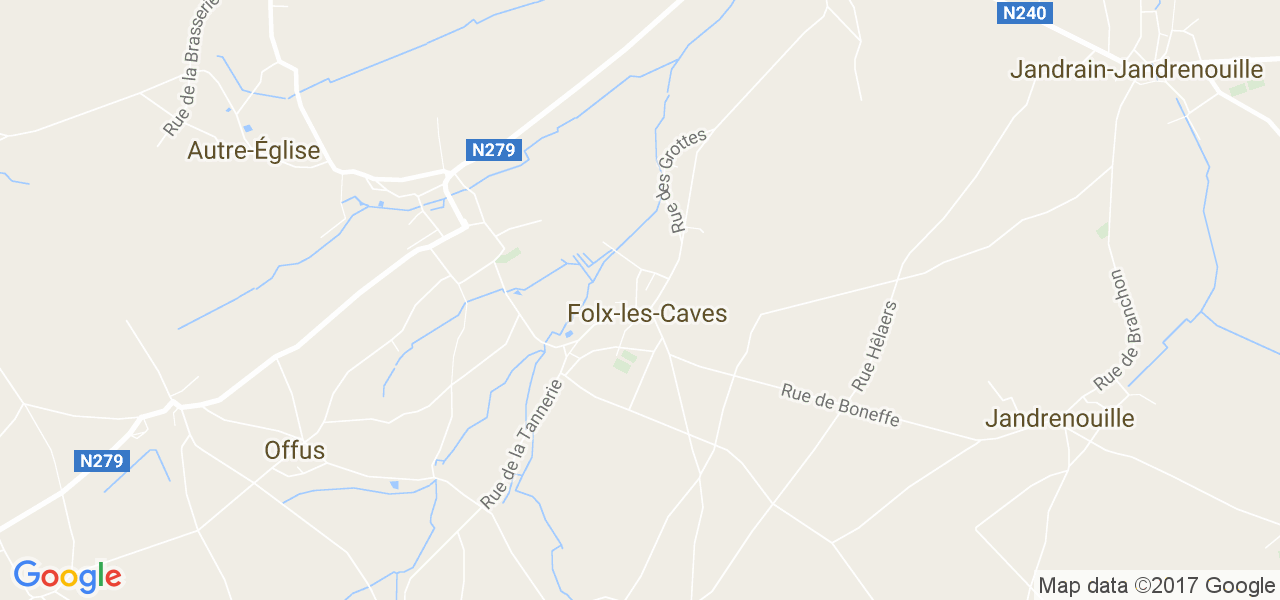 map de la ville de Folx-Les-Caves