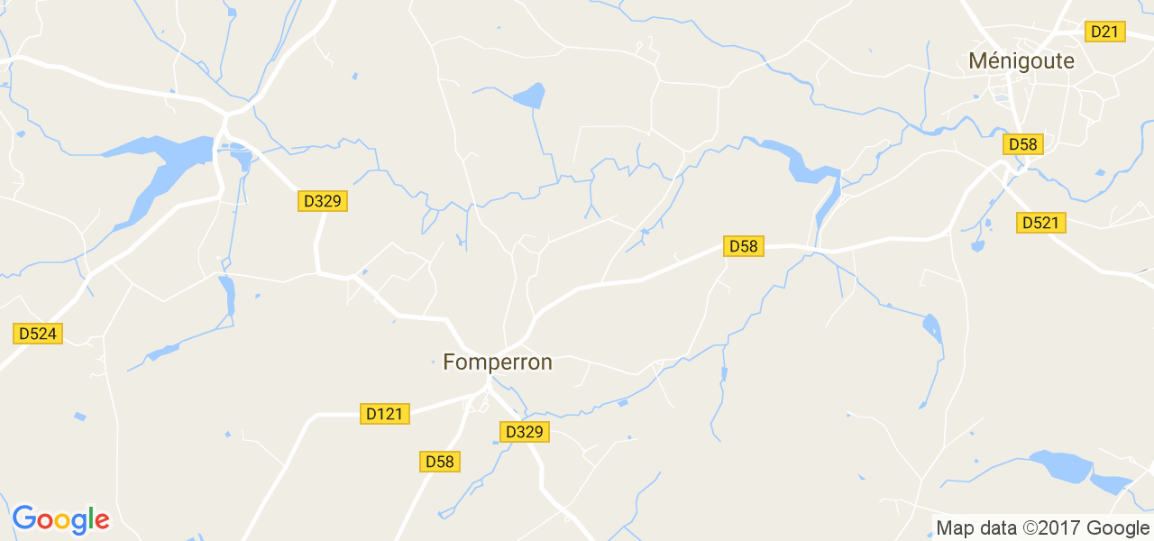 map de la ville de Fomperron