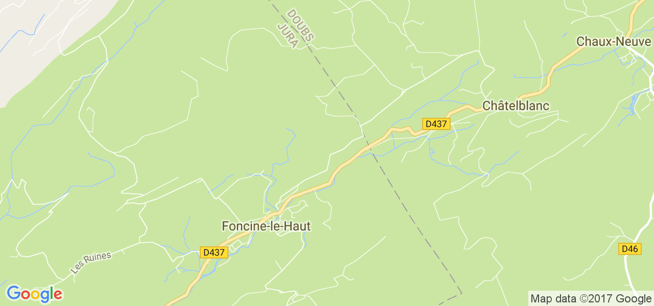 map de la ville de Foncine-le-Haut