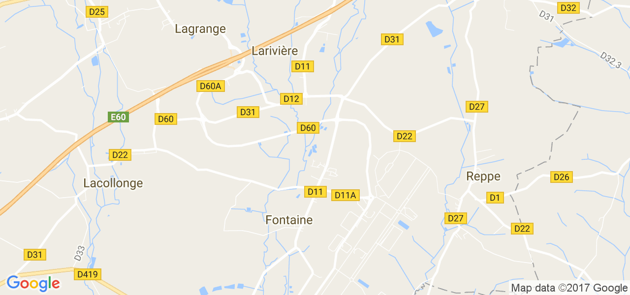 map de la ville de Fontaine