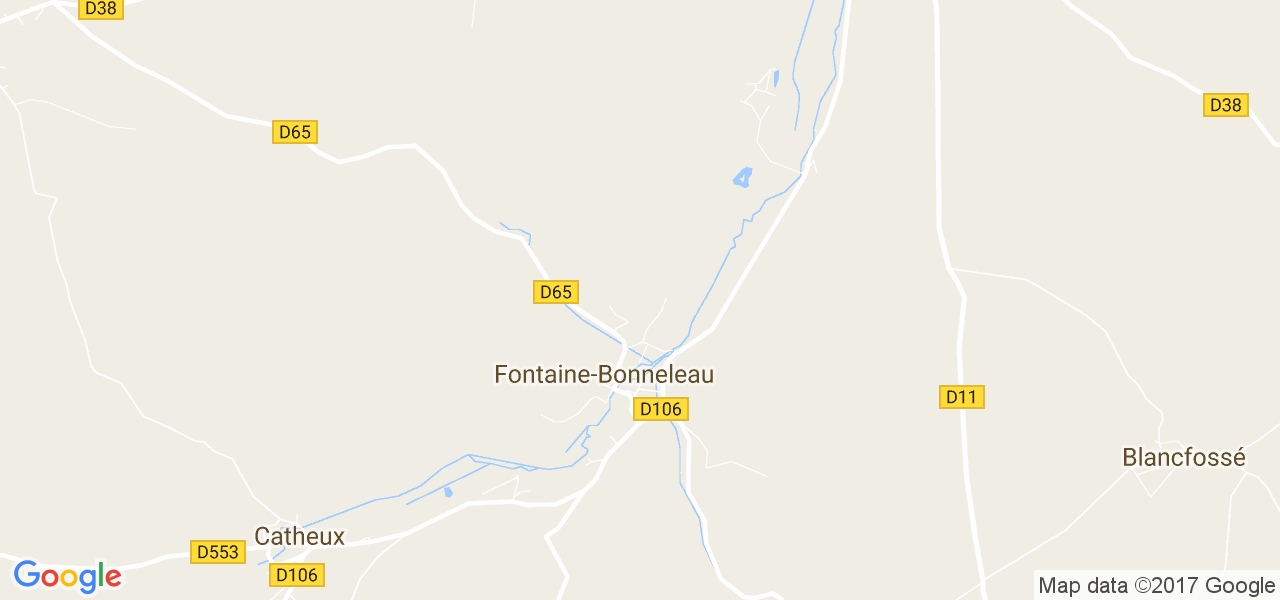 map de la ville de Fontaine-Bonneleau