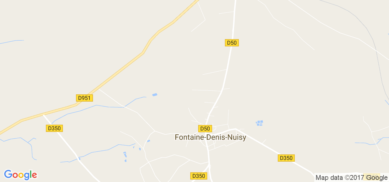 map de la ville de Fontaine-Denis-Nuisy