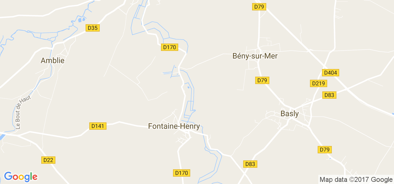 map de la ville de Fontaine-Henry