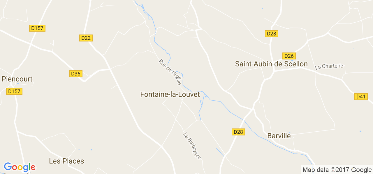 map de la ville de Fontaine-la-Louvet