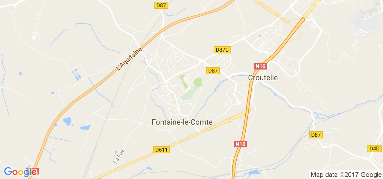 map de la ville de Fontaine-le-Comte