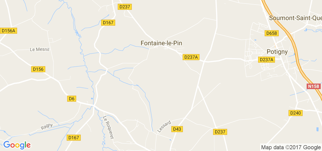 map de la ville de Fontaine-le-Pin