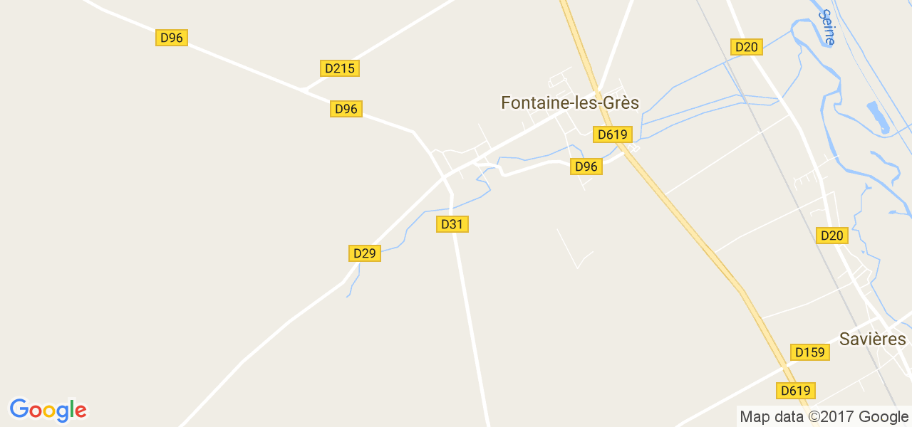 map de la ville de Fontaine-les-Grès