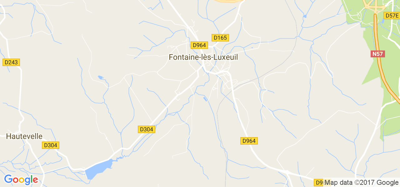 map de la ville de Fontaine-lès-Luxeuil