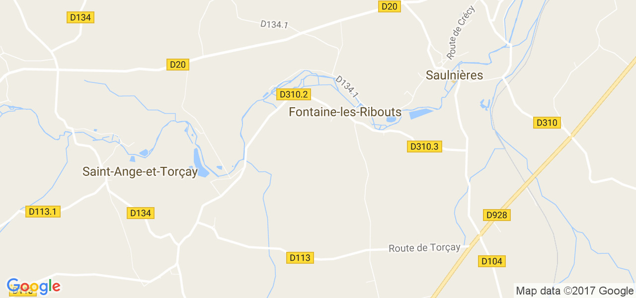 map de la ville de Fontaine-les-Ribouts