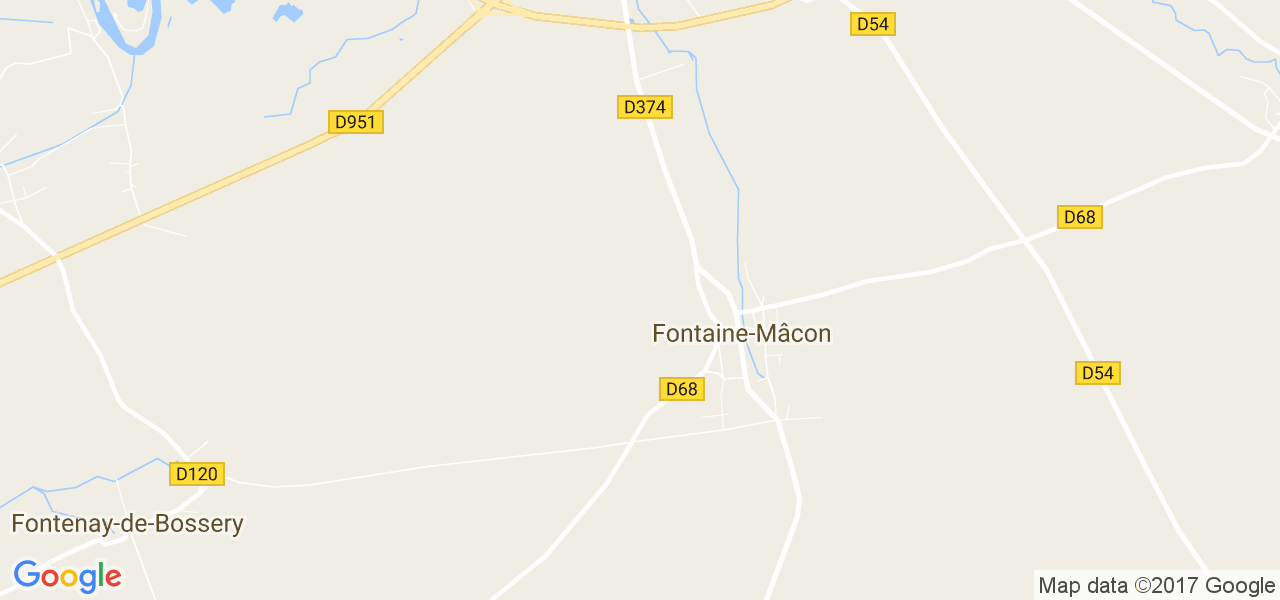 map de la ville de Fontaine-Mâcon