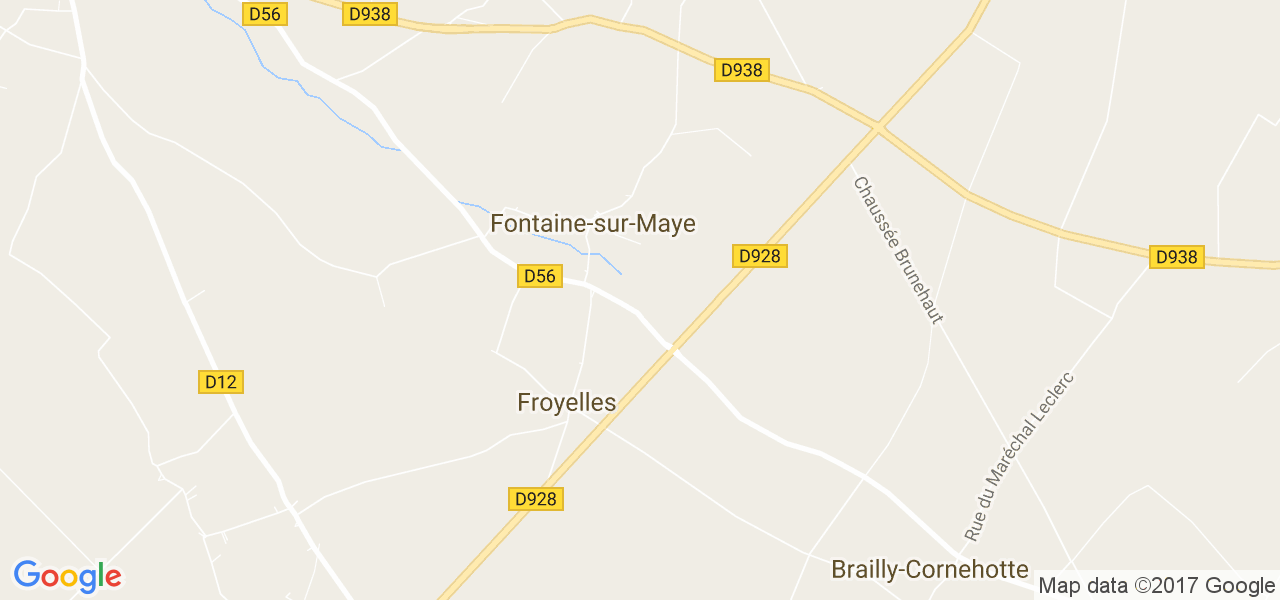 map de la ville de Fontaine-sur-Maye