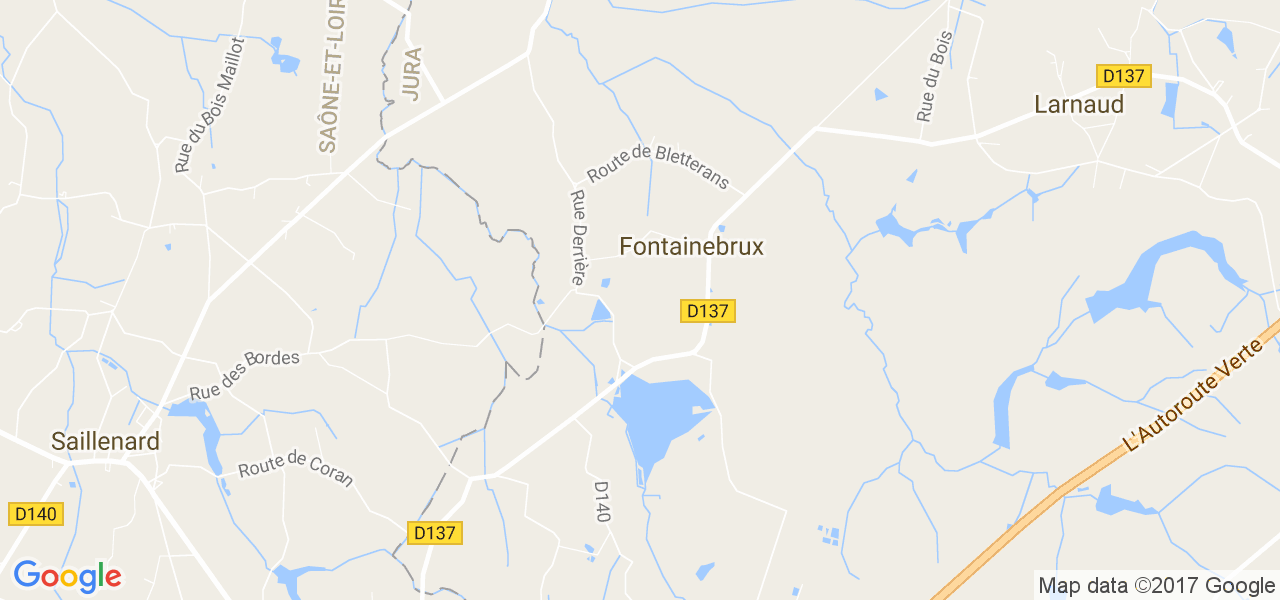 map de la ville de Fontainebrux