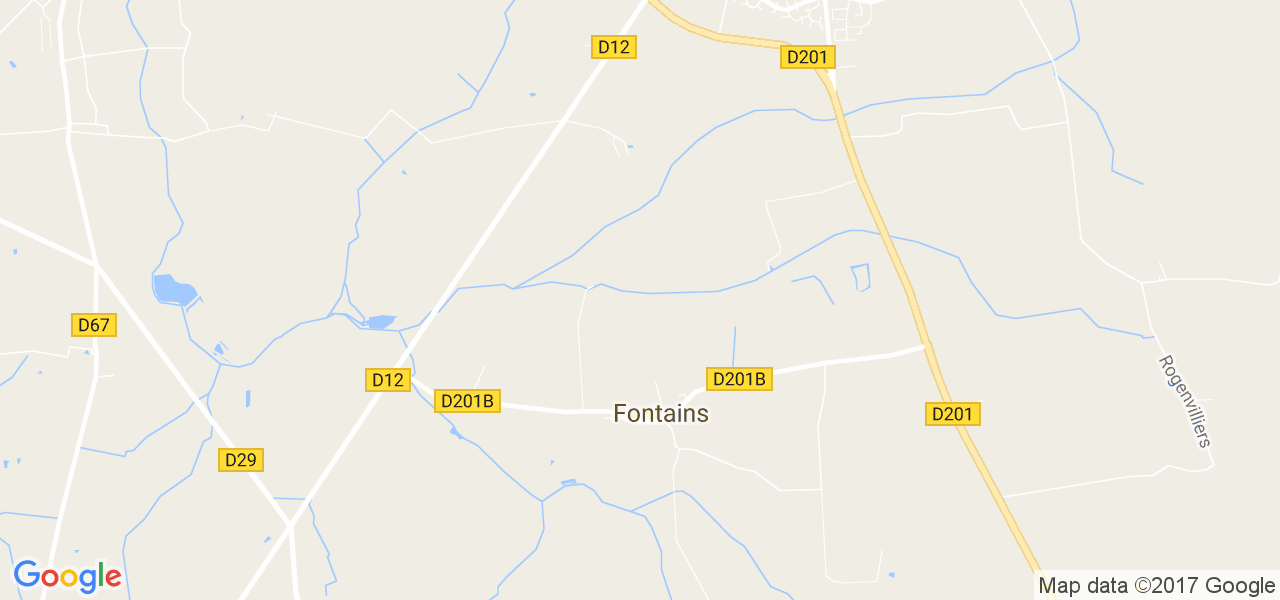 map de la ville de Fontains