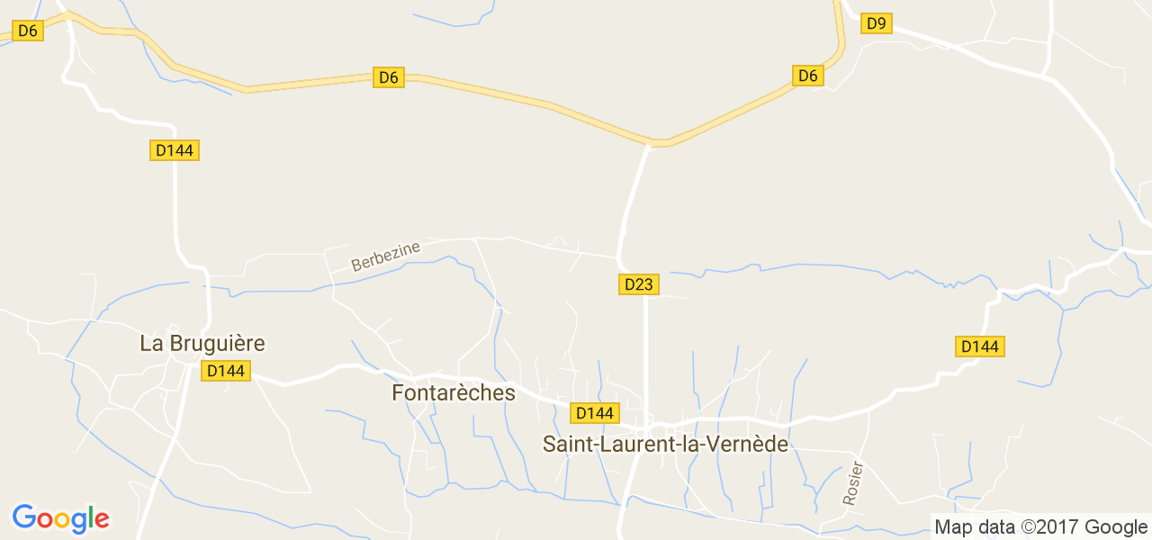 map de la ville de Fontarèches