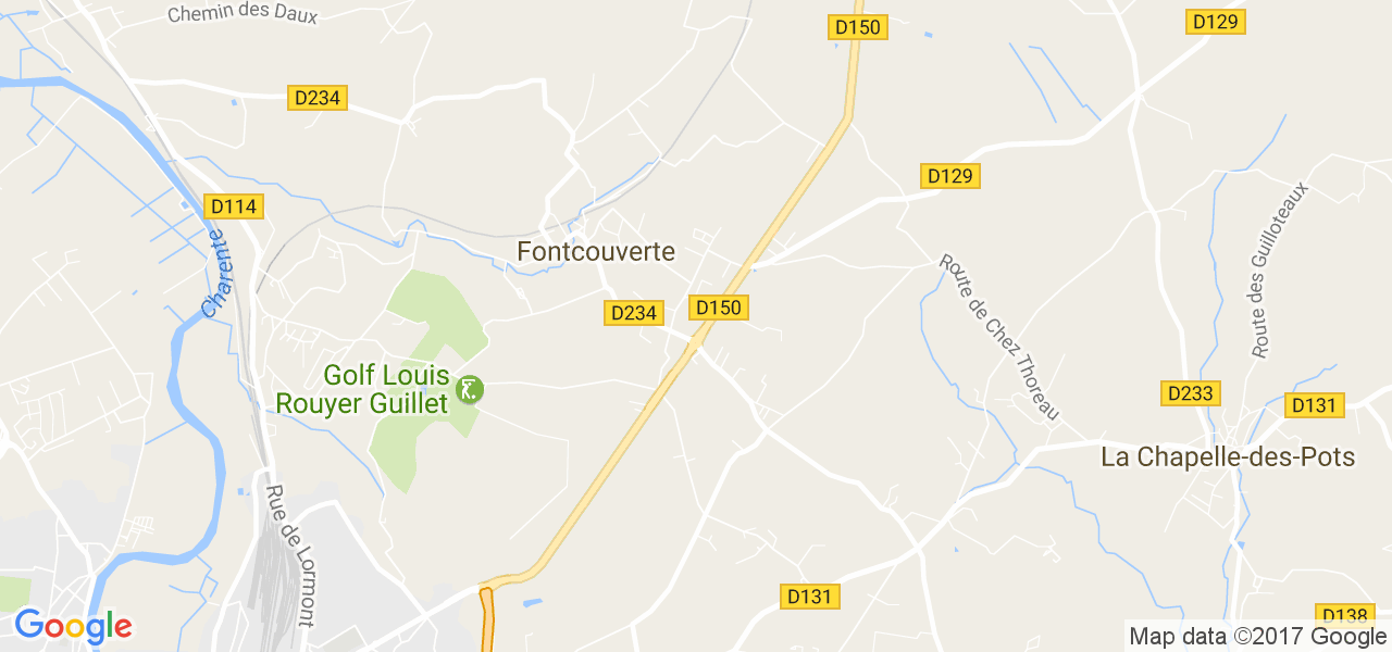 map de la ville de Fontcouverte